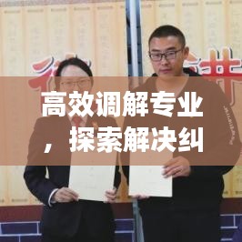 高效調(diào)解專業(yè)，探索解決糾紛的新路徑