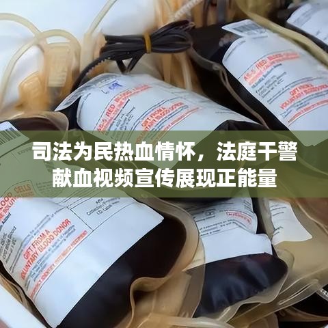 司法為民熱血情懷，法庭干警獻血視頻宣傳展現(xiàn)正能量